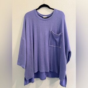 Purple Fantastic Fawn ribbed shirt 
Size large